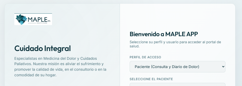 MAPLE IPS — Portal Clínico